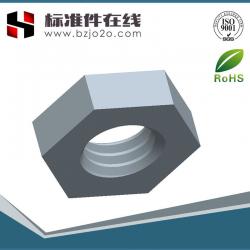 DIN439-1 无倒角的六角薄螺母